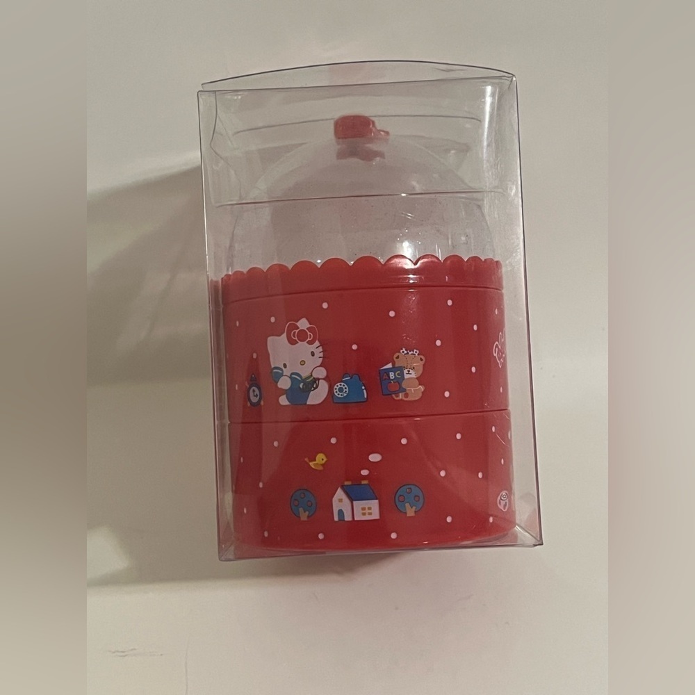 Hello Kitty 3 Tier Dome Top Trinket/Jewelry Case (2022) - Picture 4 of 8
